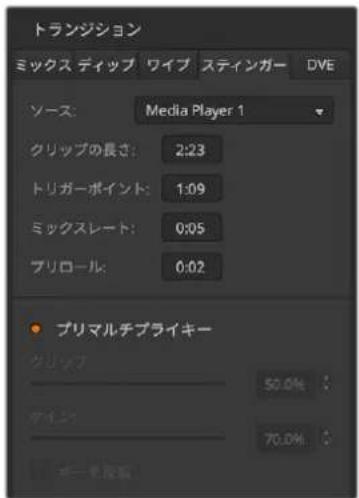 Blackmagic Design ATEM Television Studio HD8 - スティンガートランジションを実行 - 1