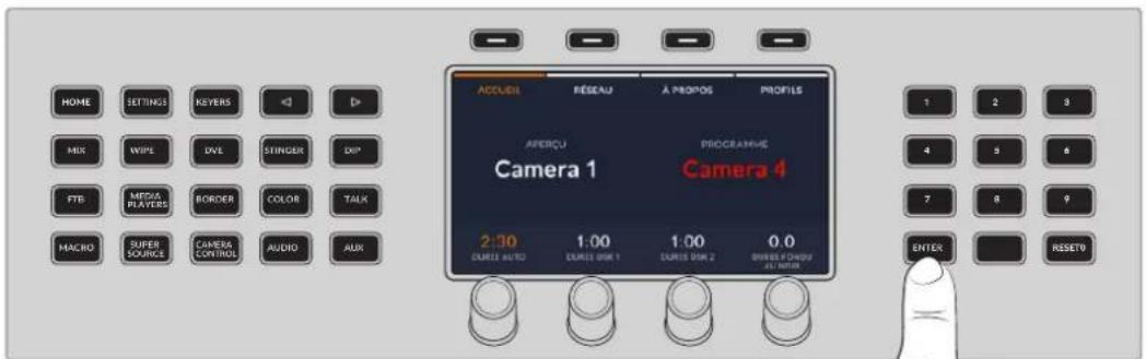 Blackmagic Design ATEM Television Studio HD8 - Naviguer dans le menu à l'écran - 4