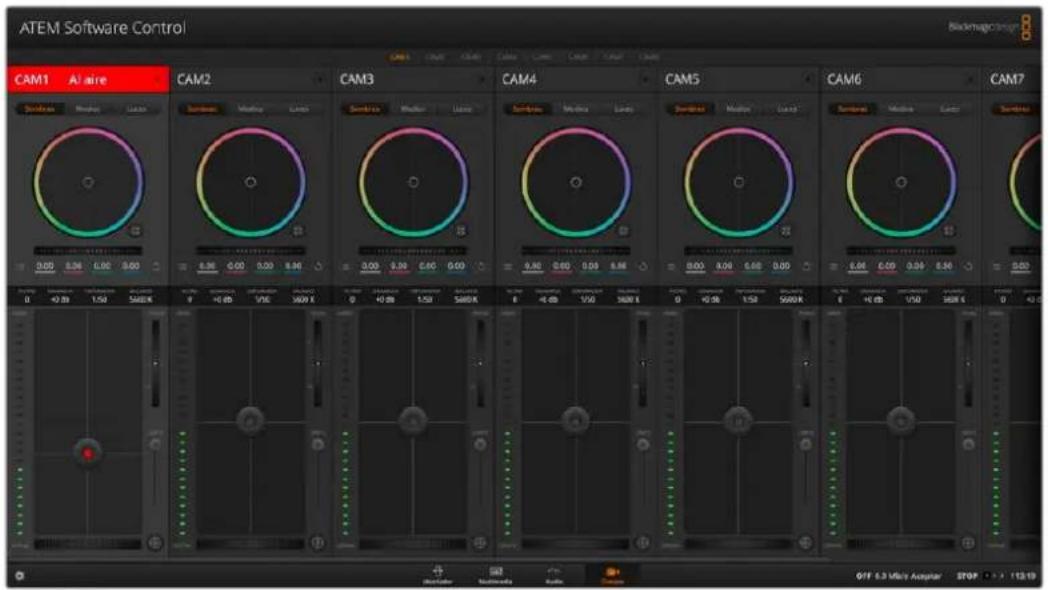 Blackmagic Design ATEM Television Studio HD8 - Uso de la función de control de cámaras - 1