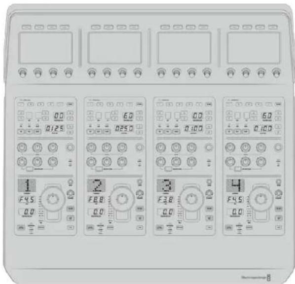 Blackmagic Design ATEM Television Studio HD8 - Camera Control Panelのレイアウト - 1