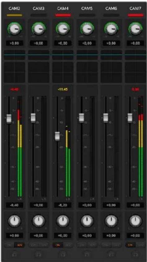 Blackmagic Design ATEM Television Studio HD8 - Connector une console de mixage audio - 1
