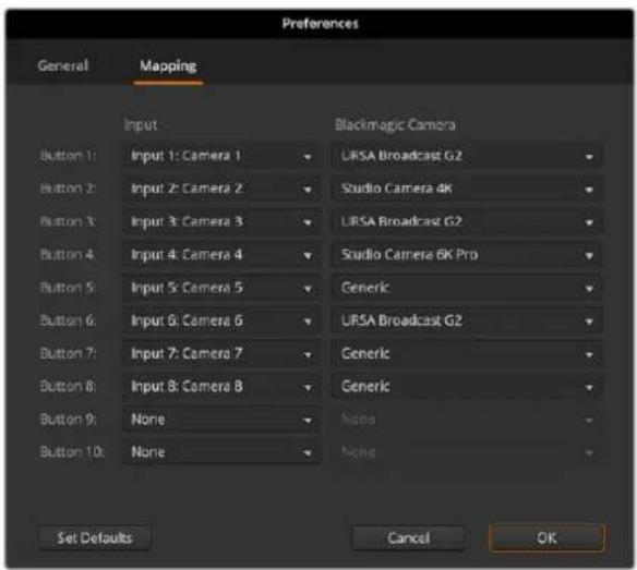 Blackmagic Design ATEM Television Studio HD8 - Button Mapping - 1