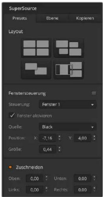 Blackmagic Design ATEM Television Studio HD8 - Ansicht von SuperSource - 1