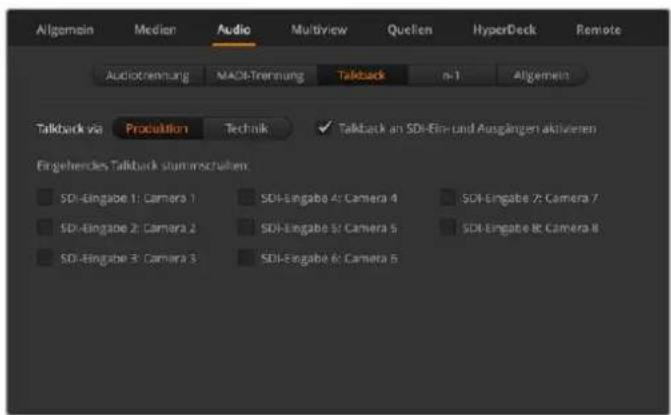 Blackmagic Design ATEM Television Studio HD8 - Talkback - 1