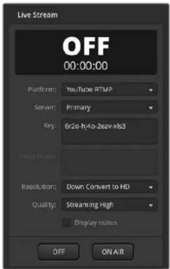 Blackmagic Design ATEM Television Studio HD8 - Configuring Settings for YouTube Studio - 1