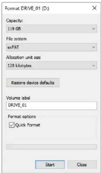 Blackmagic Design ATEM Television Studio HD8 - Datenträger auf einem Mac-Computer formatieren - 1