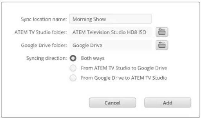 Blackmagic Design ATEM Television Studio HD8 - Carpeta y dirección de sincronización - 1