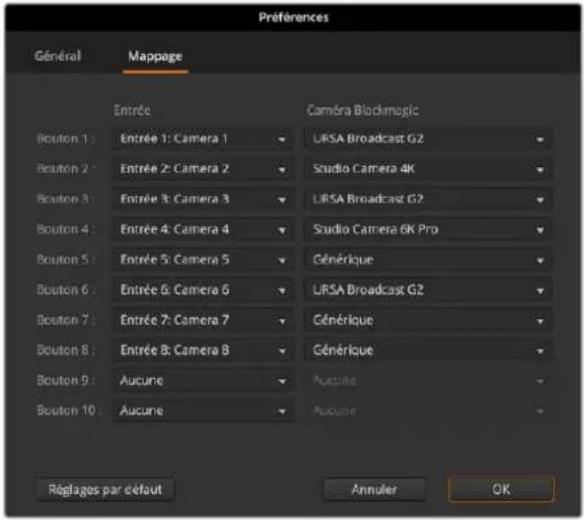 Blackmagic Design ATEM Television Studio HD8 - Mapper des boutons - 1