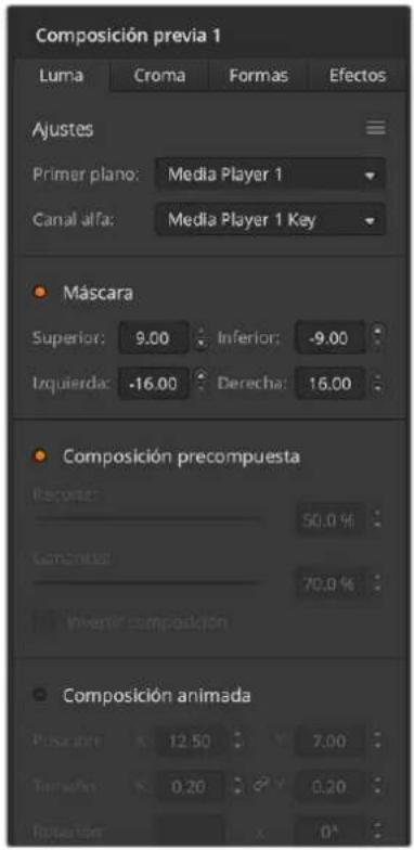 Blackmagic Design ATEM Television Studio HD8 - Cómo realizar una composición previa lineal o por luminancia - 1