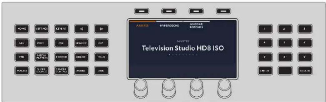 Blackmagic Design ATEM Television Studio HD8 - Acceso a las opciones del menú - 1