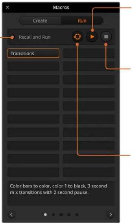Blackmagic Design ATEM Television Studio HD8 - Recall and Run: - 1