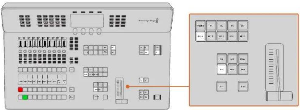 Blackmagic Design ATEM Television Studio HD8 - Übergangssteuerung und Upstream-Keyer - 1