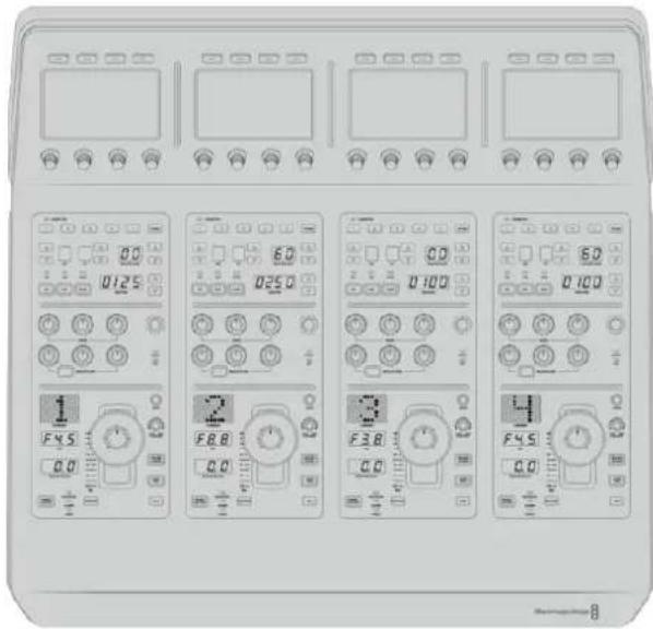 Blackmagic Design ATEM Television Studio HD8 - Distribución de los controles en el panel - 1