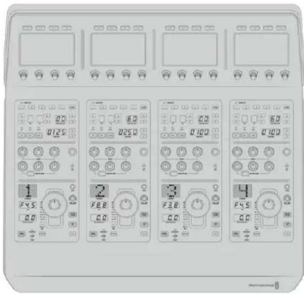 Blackmagic Design ATEM Television Studio HD8 - Camera Control Panel Layout - 1