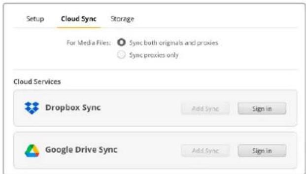 Blackmagic Design ATEM Television Studio HD8 - DropboxおよびGoogleドライブへのサインイン - 1