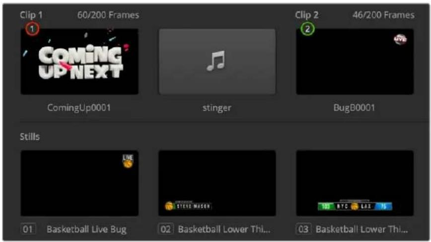 Blackmagic Design ATEM Television Studio HD8 - The Media Pool Window - 1