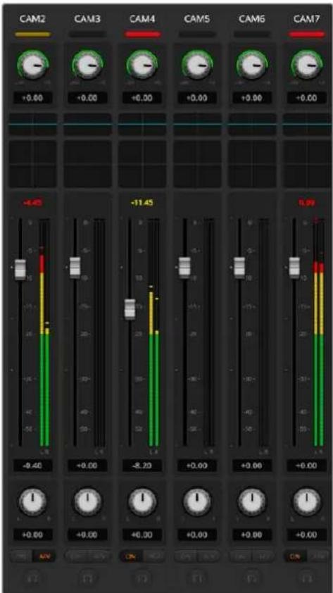Blackmagic Design ATEM Television Studio HD8 - Conexión de consolas de audio - 1