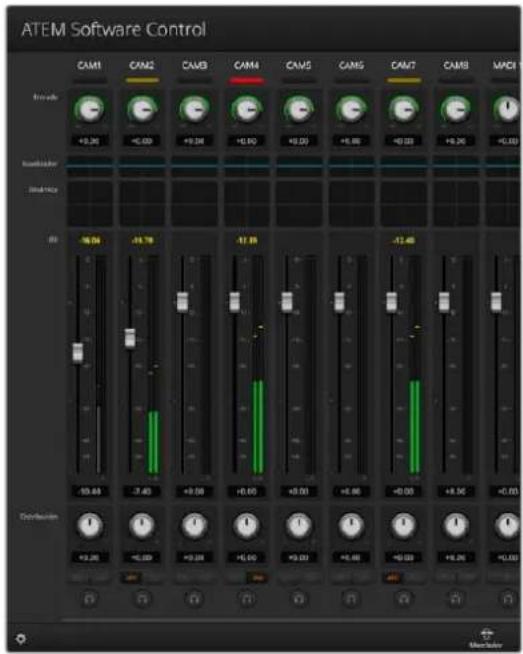 Blackmagic Design ATEM Television Studio HD8 - Balance de audio - 1