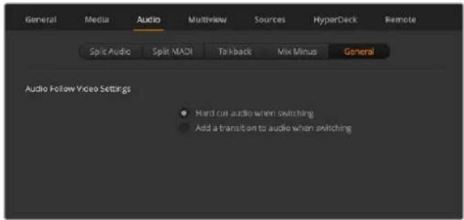 Blackmagic Design ATEM Television Studio HD8 - Audio Follow Video Settings - 1