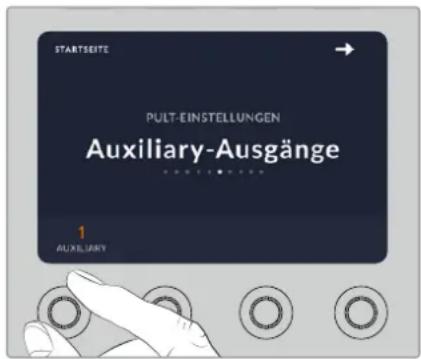 Blackmagic Design ATEM Television Studio HD8 - Auxiliary auswählen - 1