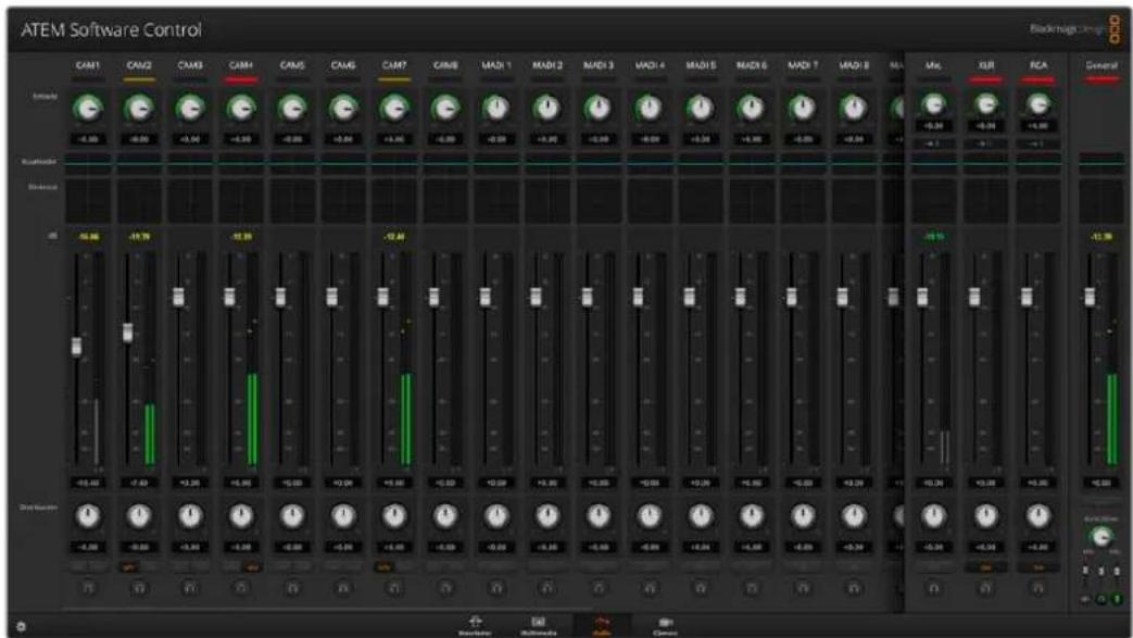 Blackmagic Design ATEM Television Studio HD8 - Mezcla de audio - 1