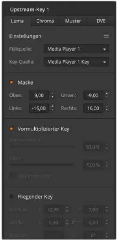 Blackmagic Design ATEM Television Studio HD8 - Ausführen eines Upstream-Luma/Linear-Keys - 1