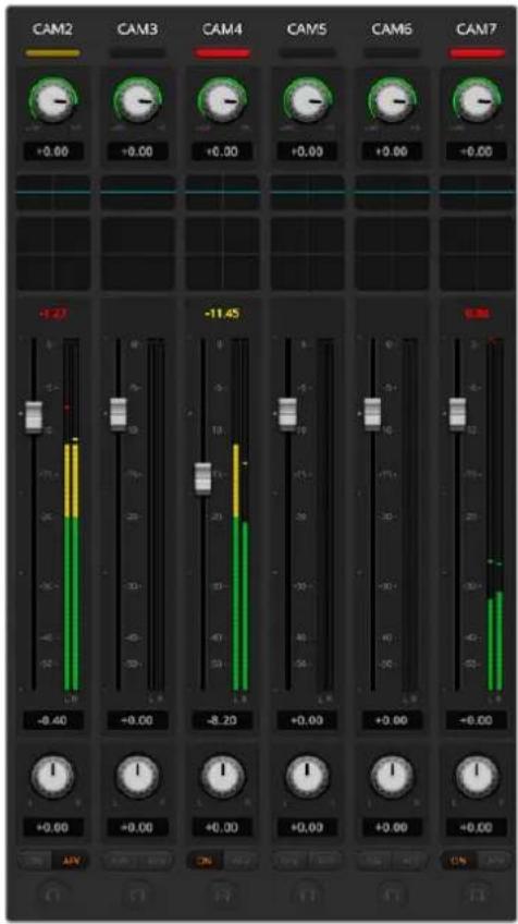 Blackmagic Design ATEM Television Studio HD8 - オーディオミキサー・コントロールパネルの接続 - 1
