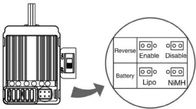 Reverse Enable Disable Battery Lipo NiMH