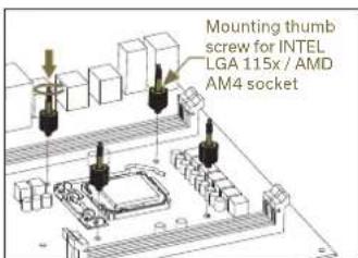 EK Water Blocks Elite Aurum 360 D-RGB - STEP 2: ATTACHING THE BACKPLATE TO THE MOTHERBOARD - 1