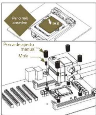 EK Water Blocks Elite Aurum 360 D-RGB - PASSO 6: INSTALAÇÃO DE SUPPORTES DE MONTAGEM - 1