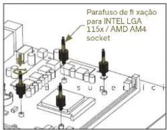 EK Water Blocks Elite Aurum 360 D-RGB - PASSO 1: REMOVER AS BRAÇADEIRAS DE FIXAÇÃO EM PLÁSTICO (AMD) - 1