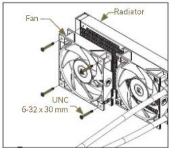 EK Water Blocks Elite Aurum 360 D-RGB - STEP 1: ATTACHING MOUNTING SCREWS (LGA-20XX) - 2