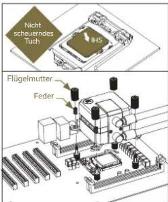 EK Water Blocks Elite Aurum 360 D-RGB - SCHRITT 6: ANBRINGUNG VON MONTAGEHALTERUNGEN - 1