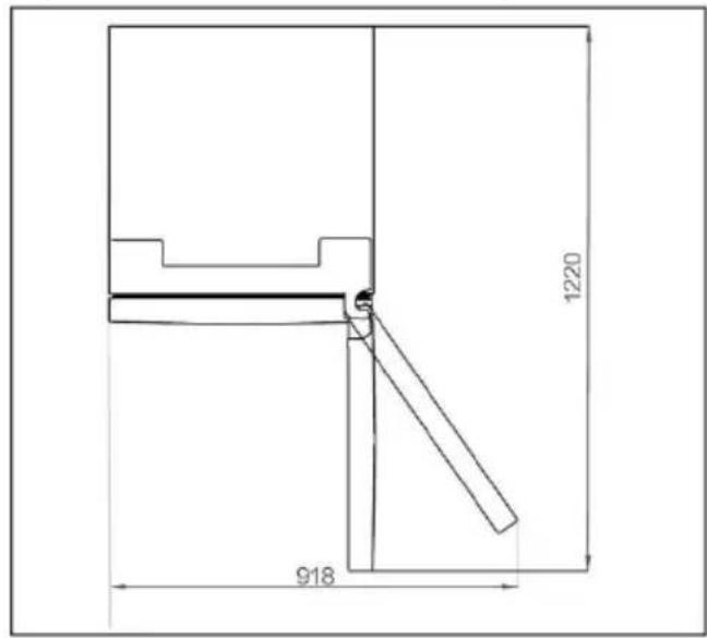 HOOVER HONCQ4T620EWXK - Requisitos de espacio - 1