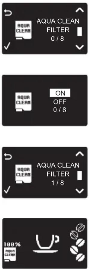 SAECO Incanto HD8922 - Activating the AquaClean filter - 1
