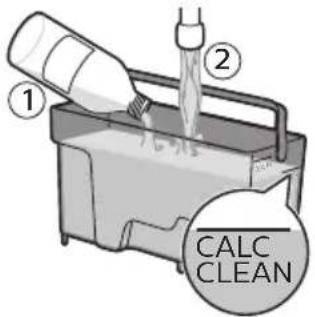 SAECO Incanto HD8922 - Avvertenza: non ingerite la soluzione anticalcare o l'acqua erogata durante la procedura di rimozione del calcare. - 6