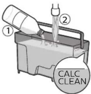 SAECO Incanto HD8922 - Warning: Do not drink the descaling solution or the water dispensed during the descaling procedure. - 6