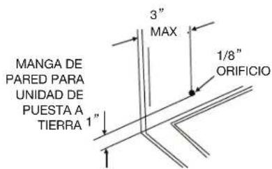 Perfect Aire 6PATW10000 - PASO 3: PERFORAR UN AGUJERO DE 1/8" - 1