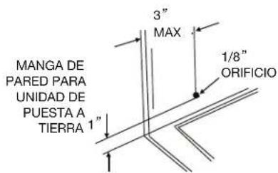 Perfect Aire 6PATW8000 - PASO 3: PERFORAR UN AGUJERO DE 1/8" - 1