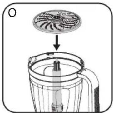PowerXL BL7019 - Shredding/slicing disc assembly - 3