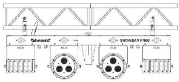 BeamZ Showbar FREE - FIXATION - 2