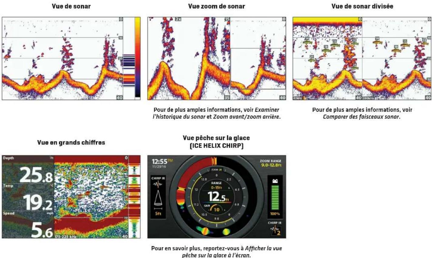 HUMMINBIRD HELIX 10 MSI+ GPS G4N CHO - Afficher une vue de sonar - 1