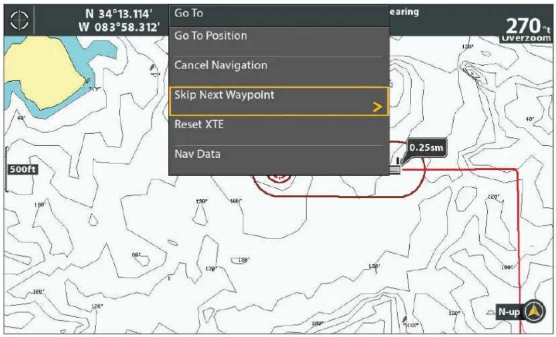 HUMMINBIRD HELIX 10 MSI+ GPS G4N CHO - Changer de route en cours de navigation - 1