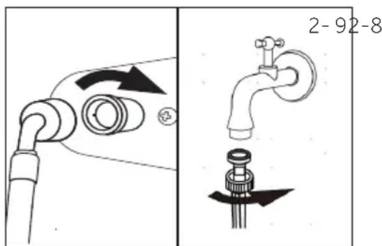HOOVER H7W4 48MBC6-S - Raccordement d'eau douce - 1