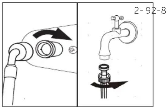 HOOVER H7W4 48MBCR6-S - Raccordement d'eau douce - 1