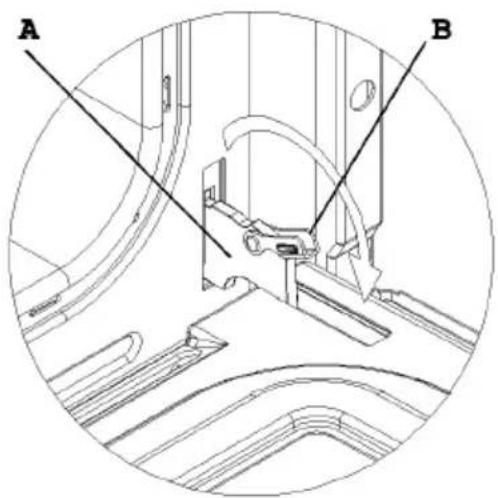 HOOVER HCO 460 X - Cómo quitar la puerta del horno (fig. 4) - 1