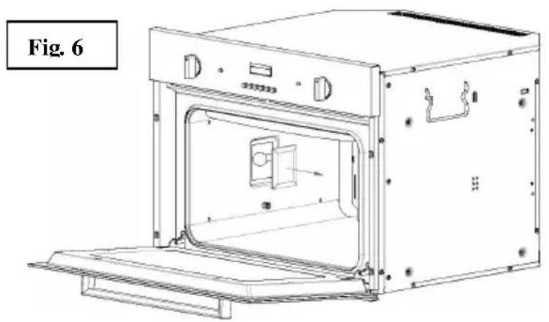 HOOVER HCO 460 X - Substituição da lâmpada do forno (fig. 6) - 1