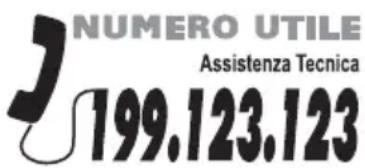 HOOVER HCO 460 X - UN SOLO NUMERO TELEFONICO PER OTTENERE ASSISTENZA. - 1