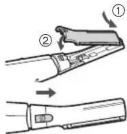 PANASONIC ES-WR51 - Einsetzen der Klinge - 2