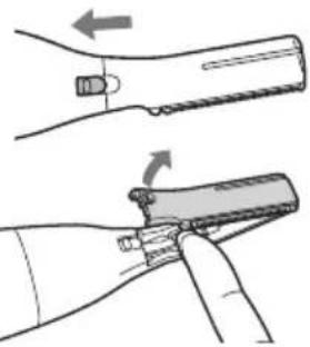 PANASONIC ES-WM31 - Anbringen der Klinge - 1